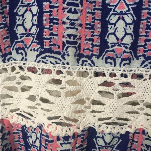 Blue, pink print MISSES DRESS from Lord & Taylor. Size Large. Retail $90. NWT! - Picture 3 of 10